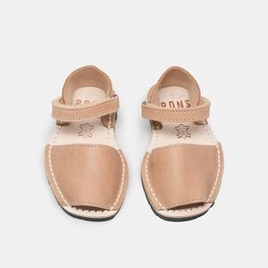 PONS | Avarcas Toddler Girl Leather Sandals | Size 10